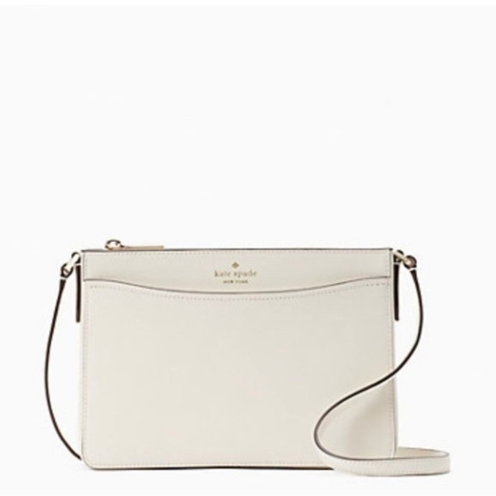 NWT Kate Spade New York Rory Crossbody - saffiano leather; color: parchment